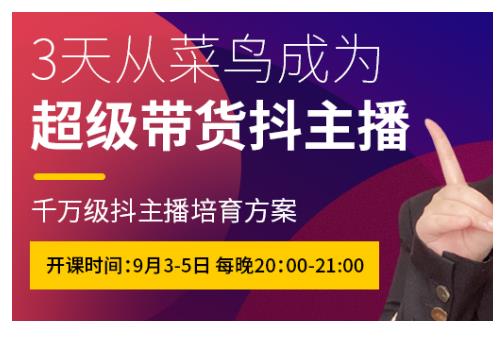 抖品牌·3天从菜鸟成为超级带货抖主播，千万级抖主播培育方案-生财有道