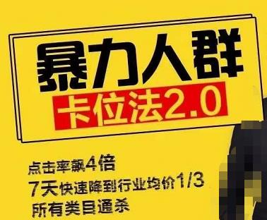 直通车暴力人群卡位法2.0：点击率额4倍，7天快速降到行业均价1/3，所有类目通杀-生财有道