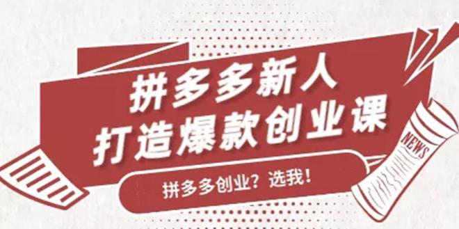 拼多多新人打造爆款创业课，快速引流持续出单，适用于所有新人-生财有道