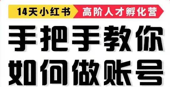 14天手把手教你如何做小红书账号，轻松靠小红书月赚10000+-生财有道