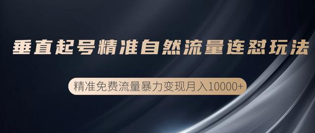 抖音垂直起号精准自然流量连怼玩法，实现精准免费流量变现操作【视频课程】-生财有道