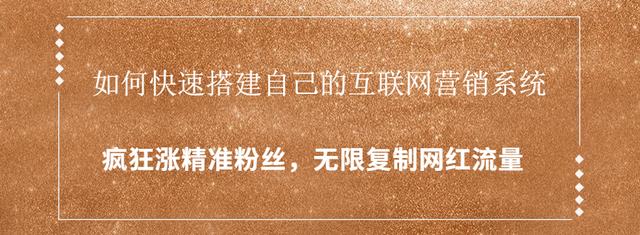 如何快速搭建自己的互联网营销系统，疯狂涨精准粉丝，无限复制网红流量-生财有道