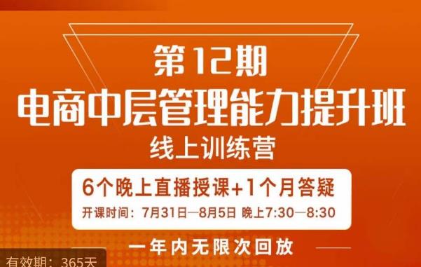 陈少珊·电商中层管理能力提升班，学习对象-电商公司各个岗位的主管，20人人以内的电商公司老板-生财有道