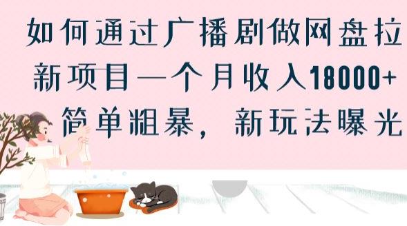 如何通过广播剧做网盘拉新项目一个月收入18000+，简单粗暴，新玩法曝光【揭秘】-生财有道