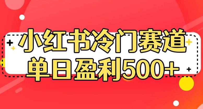 小红书冷门赛道，单日盈利500+【揭秘】-生财有道