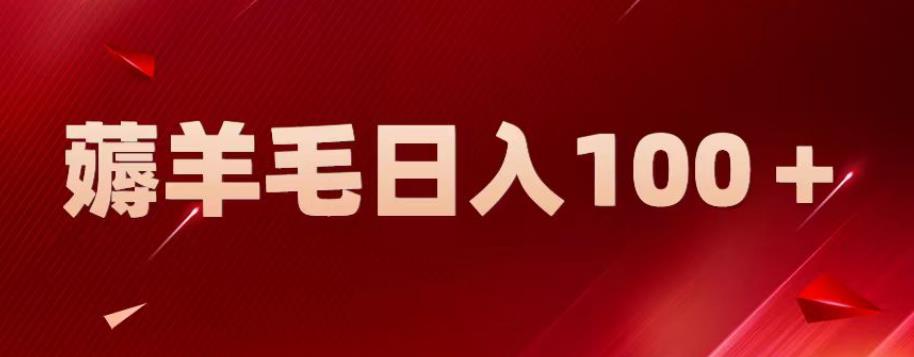 新平台零撸薅羊毛，一天躺赚100＋，无脑复制粘贴【揭秘】-生财有道