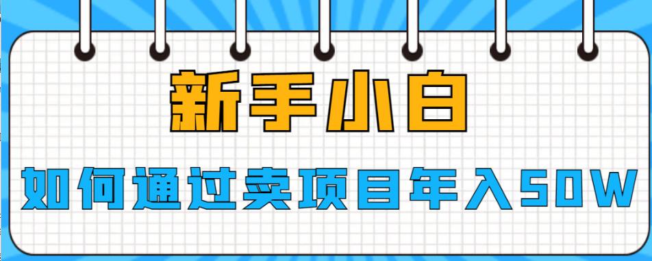 新手小白如何通过卖项目年入50W【揭秘】-生财有道