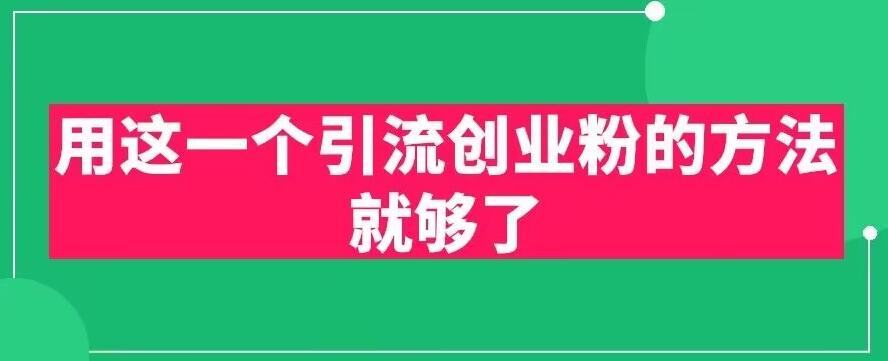 用这一个引流创业粉的方法就够了，PPT短视频引流创业粉【揭秘】-生财有道