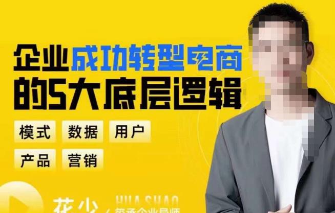 企业成功转型电商的5大底层逻辑，从模式、数据、用户、产品、营销5大板块，助你高效转型电商赛道-生财有道