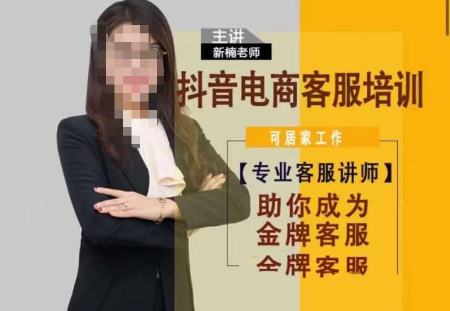 新楠•抖音电商客服培训，0基础小白客服通往金牌客服之路-生财有道