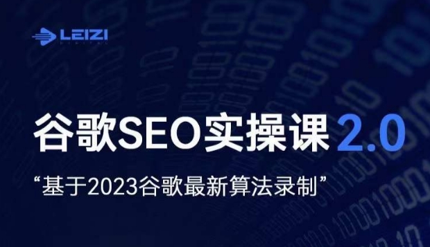 雷子·谷歌SEO 2.0实战课，独立站询盘自由必备，基于2023谷歌最新算法录制-生财有道