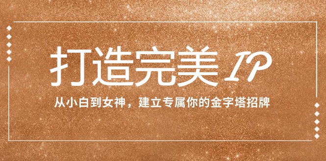 打造完美IP：从小白到女神，建立专属你的金字塔招牌（15节课）-生财有道