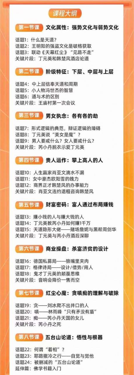 天道思维·开悟课-最高维的能量是开悟 文化属性/男女执念/商业布局/贵人运作/财富密码-生财有道