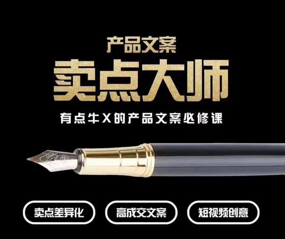 产品文案【卖点大师】高转化电商，有点牛X的产品文案必修课-生财有道