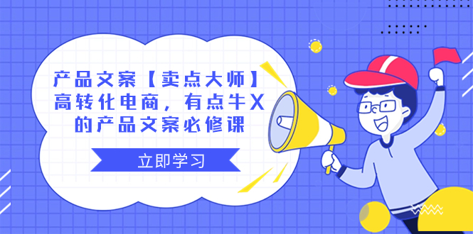（8244期）产品文案【卖点 大师】高转化电商，有点牛X的 产品文案必修课-生财有道