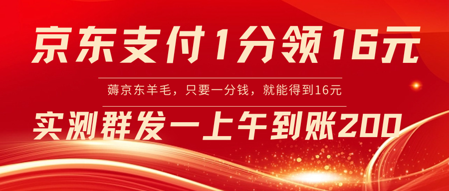 （8678期）京东支付1分得16元实操到账200-生财有道
