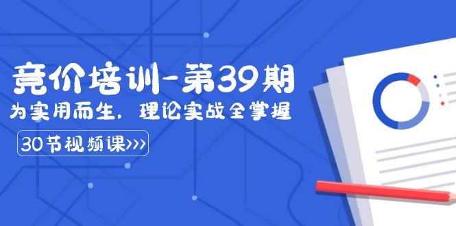 （8750期）某收费竞价培训-第39期：为实用而生，理论实战全掌握（30节课）-生财有道