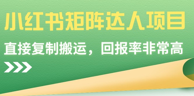 （9019期）小红书矩阵达人项目，直接复制搬运，回报率非常高-生财有道