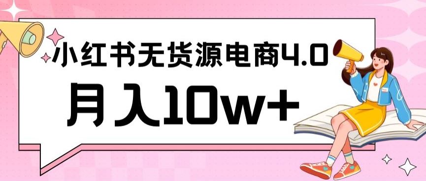 小红书新电商实战，无货源实操从0到1月入10w+联合抖音放大收益【揭秘】-生财有道