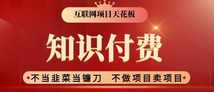 2024互联网项目天花板，新手小白也可以通过知识付费月入10W，实现财富自由【揭秘】-生财有道