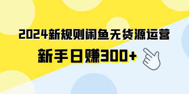 （9522期）2024新规则闲鱼无货源运营新手日赚300+-生财有道