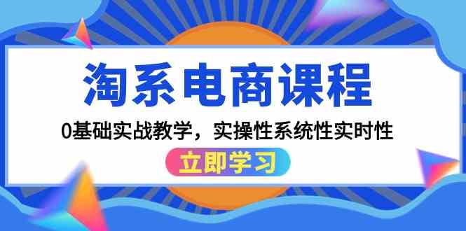 （9704期）淘系电商课程，0基础实战教学，实操性系统性实时性（15节课）-生财有道