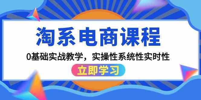 淘系电商课程，0基础实战教学，实操性系统性实时性（15节课）-生财有道