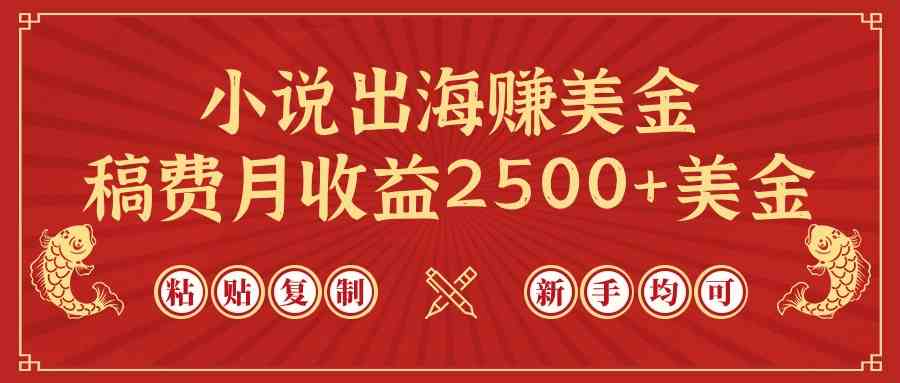 （9765期）小说出海赚美金，稿费月收益2500+美金，仅需chatgpt粘贴复制，新手也能玩转-生财有道