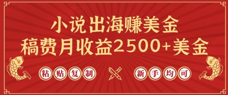 小说出海赚美金，稿费月收益2500+美金，仅需chatgpt粘贴复制，新手也能玩转【揭秘】-生财有道
