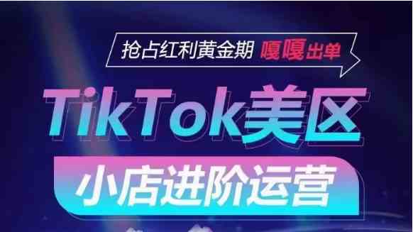 TikTok Shop美区小店进阶运营，快速掌握各流量渠道玩法，抢占红利黄金期，嘎嘎出单-生财有道