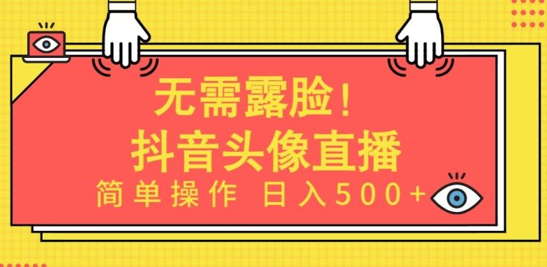 无需露脸，Ai头像直播项目，简单操作日入500+【揭秘】-生财有道