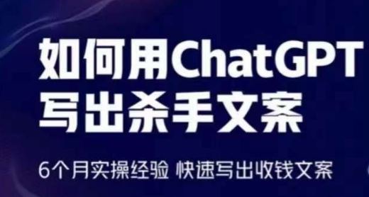如何用ChatGPT写出杀手文案，6个月实操经验，快速写出收钱文案-生财有道
