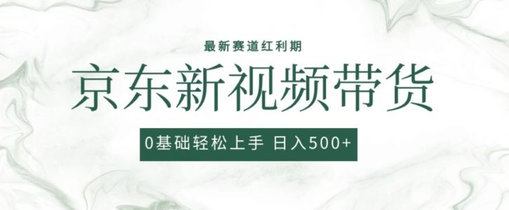2024最新京东视频带货项目，最新0粉强开无脑搬运爆款玩法，小白轻松上手【揭秘】-生财有道