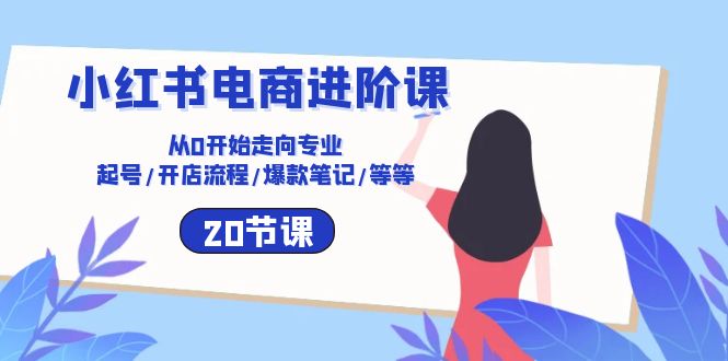 （10492期）小红书电商进阶课：从0开始走向专业 起号/开店流程/爆款笔记/等等（20节）-生财有道