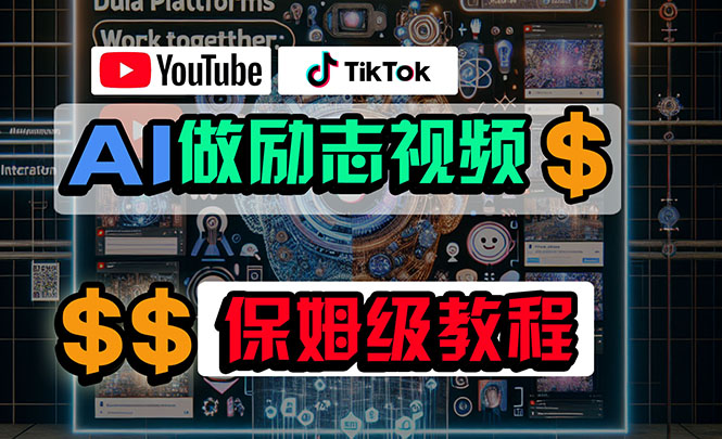 （10520期）利用AI制作励志视频，在YouTube和TikTok赚钱，小白可做（附工具）-生财有道