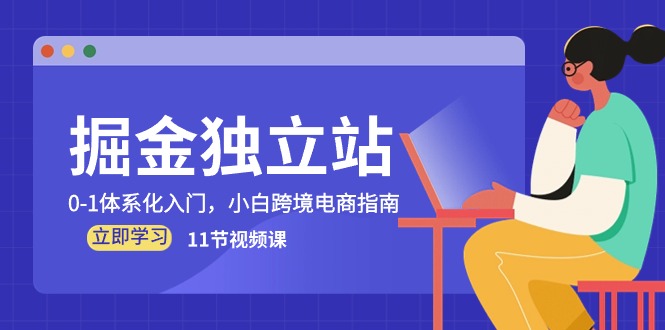 （10536期）掘金 独立站，0-1体系化入门，小白跨境电商指南（11节视频课）-生财有道