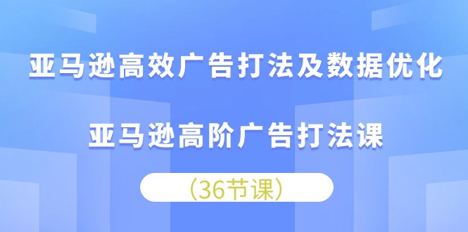 （10649期）亚马逊高效广告打法及数据优化，亚马逊高阶广告打法课-生财有道
