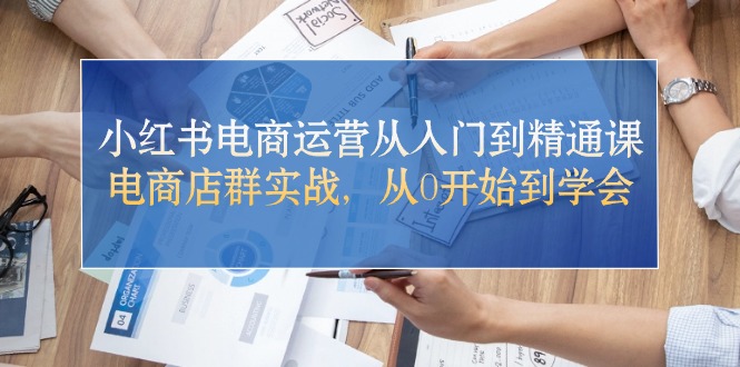 （10937期）小红书电商运营从入门到精通课，电商店群实战，从0开始到学会-生财有道