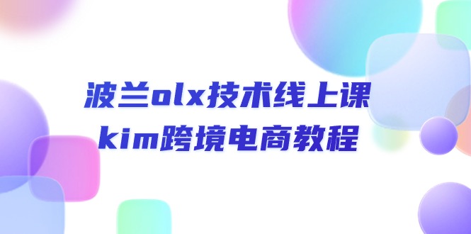 （10967期）波兰olx 技术线上课，kim跨境电商教程-生财有道