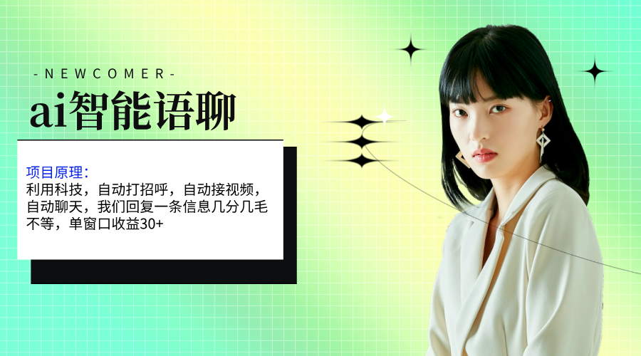 （11383期）ai智能语聊，单窗口30+单机500+，无脑干！！！-生财有道