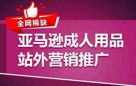 全网稀缺！亚马逊成人用品站外营销推广，​教你引爆站外流量，开启爆单模式-生财有道