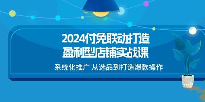 2024付免联动打造盈利型店铺实战课，系统化推广 从选品到打造爆款操作-生财有道