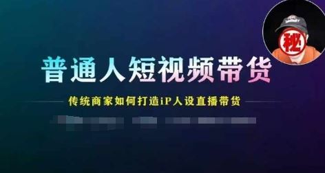 普通人短视频带货，传统商家如何打造IP人设直播带货-生财有道