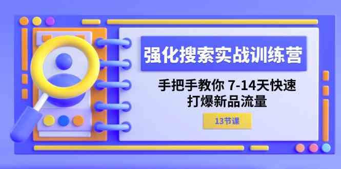 强化搜索实战训练营，手把手教你7-14天快速打爆新品流量（13节课）-生财有道