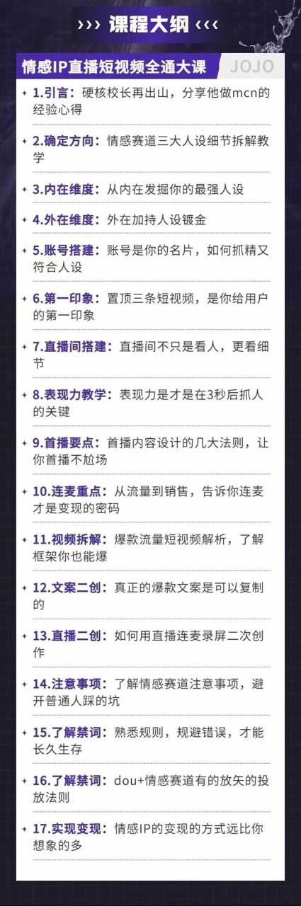 （11590期）情感直播IP短视频全通大课，普通人的IP之路从情感赛道开始（18节）-生财有道