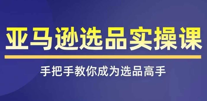 亚马逊选品实操课程，快速掌握亚马逊选品的技巧，覆盖亚马逊选品所有渠道-生财有道