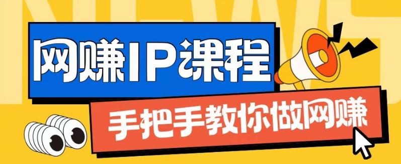 ip合伙人打造1.0，从0到1教你做网创，实现月入过万【揭秘】-生财有道