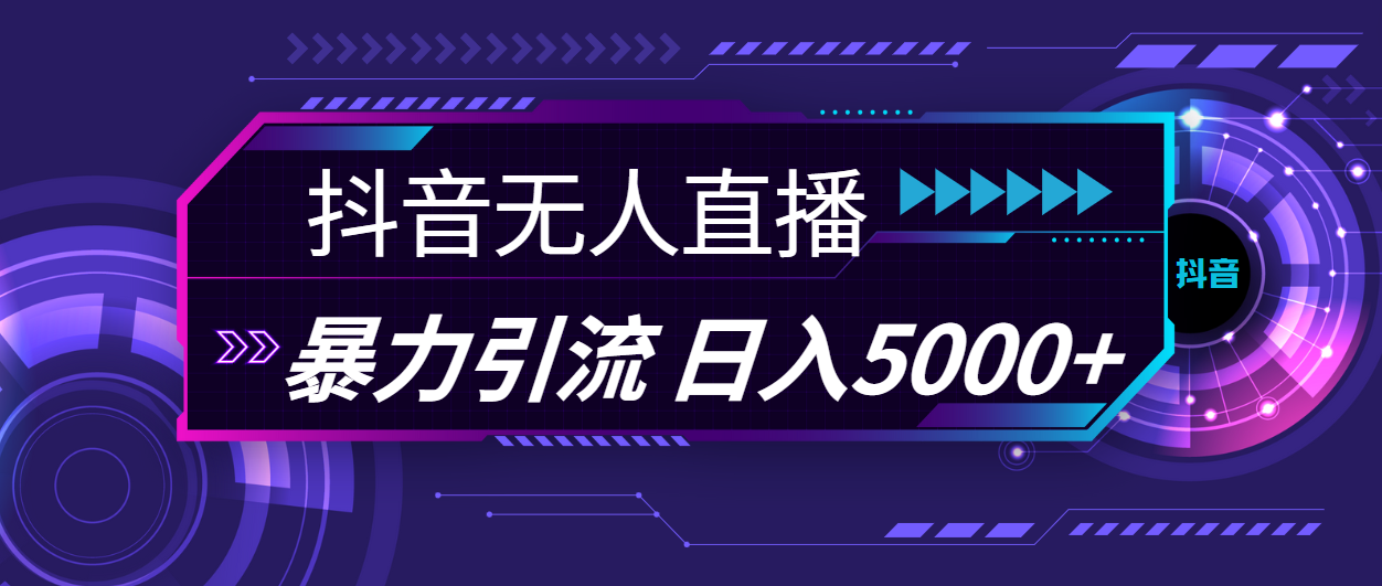 （11709期）抖音无人直播，暴利引流，日入5000+-生财有道