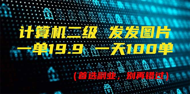 （11715期）计算机二级，一单19.9 一天能出100单，每天只需发发图片（附518G资料）-生财有道