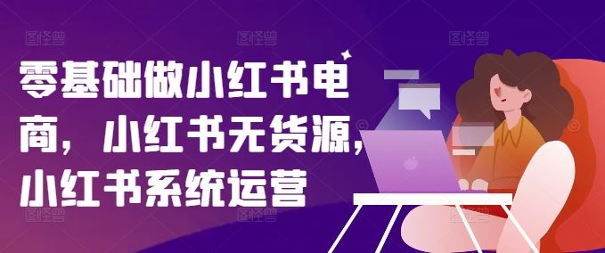 零基础做小红书电商，小红书无货源，小红书系统运营-生财有道